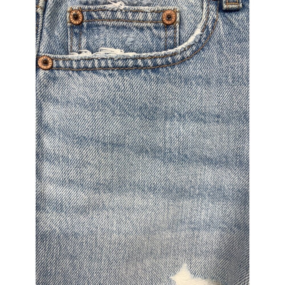 American Eagle Womens Denim Shorts Curvy 90's High Rise Light Wash Size 4 27 New - Picture 7 of 10